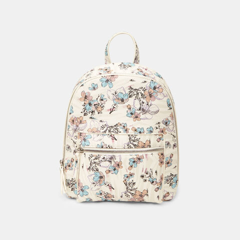 Mochila con estampado floral, Floreal Mochila con estampado floral, Floreal